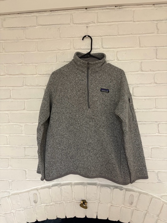Patagonia Sweaters - Women’s Patagonia better sweater size large gray pullover quarter zip